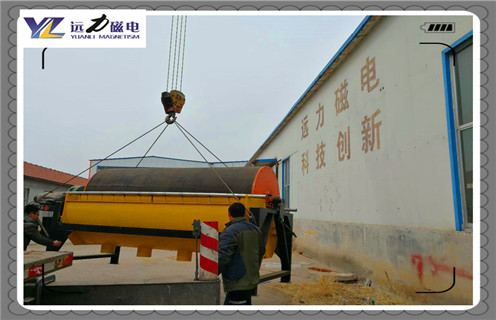 永磁筒式磁选机，江西CTS-1240顺流永磁筒式磁选机_磁铁如何分布_江西CTS-1240顺流永磁筒式磁选机不吸铁如何处理